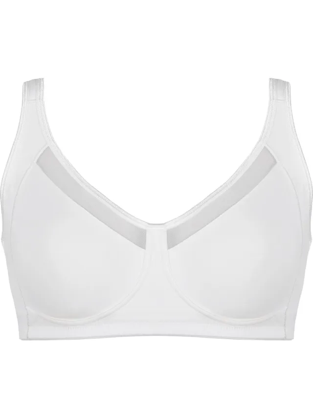 Naturana Soft bh met meshrand - 5504 - Wit