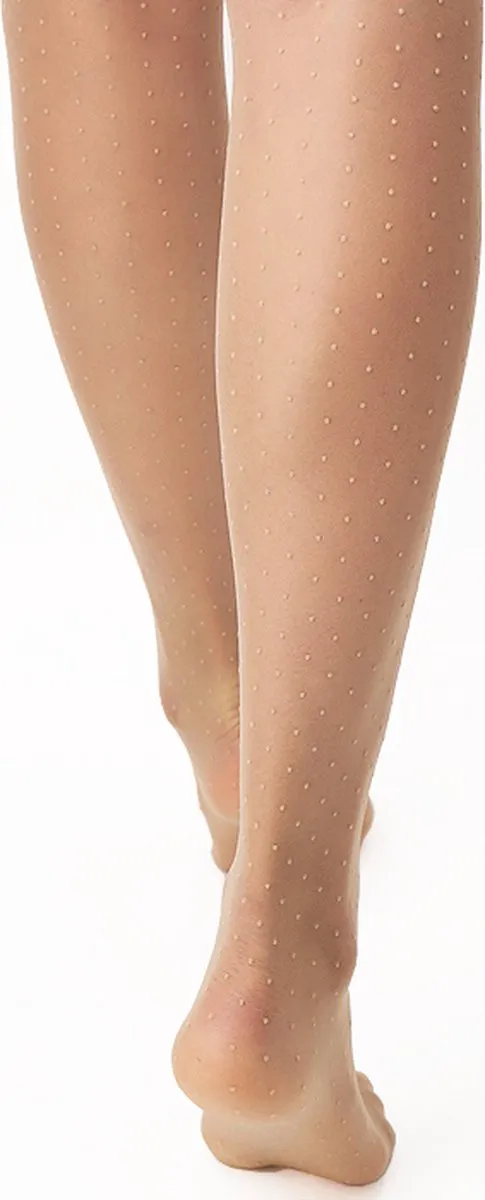 Oroblu 2 pack / duo pack Oroblu Adelle 20 denier micro dots panty-42 kleur Black Nude