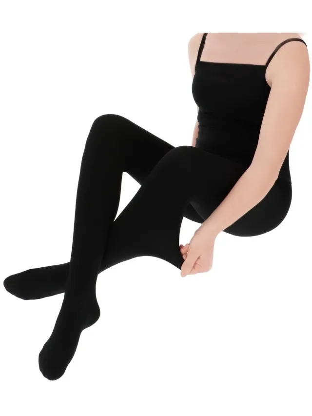 Marianne Dames Fleece Panty - 200 Denier - 1-Pack - Zwart
