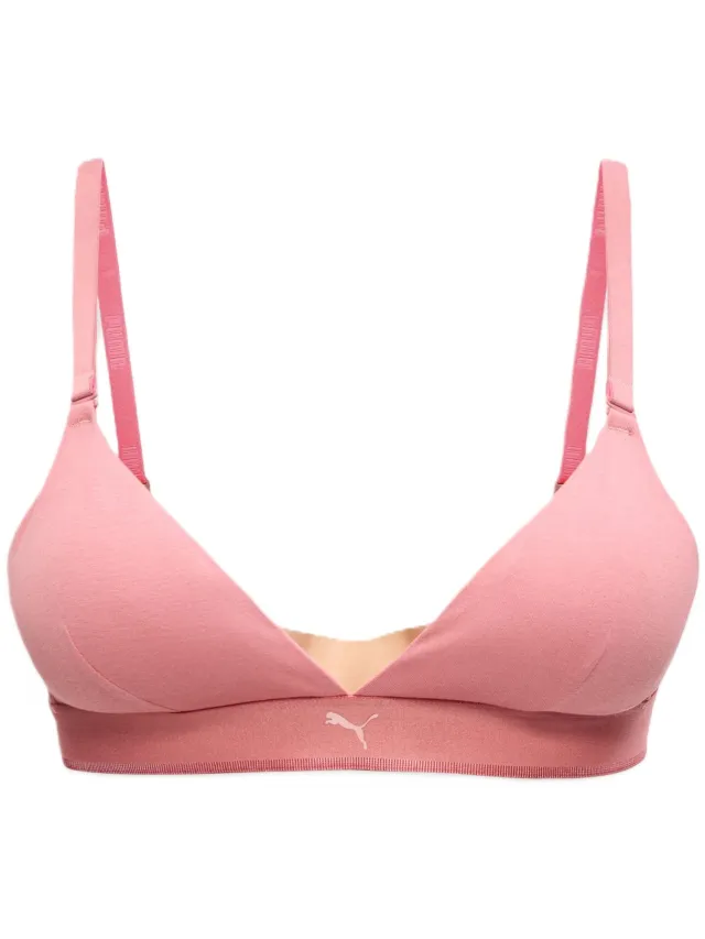 Puma dames BH-top met vulling - Triangle - S - Roze