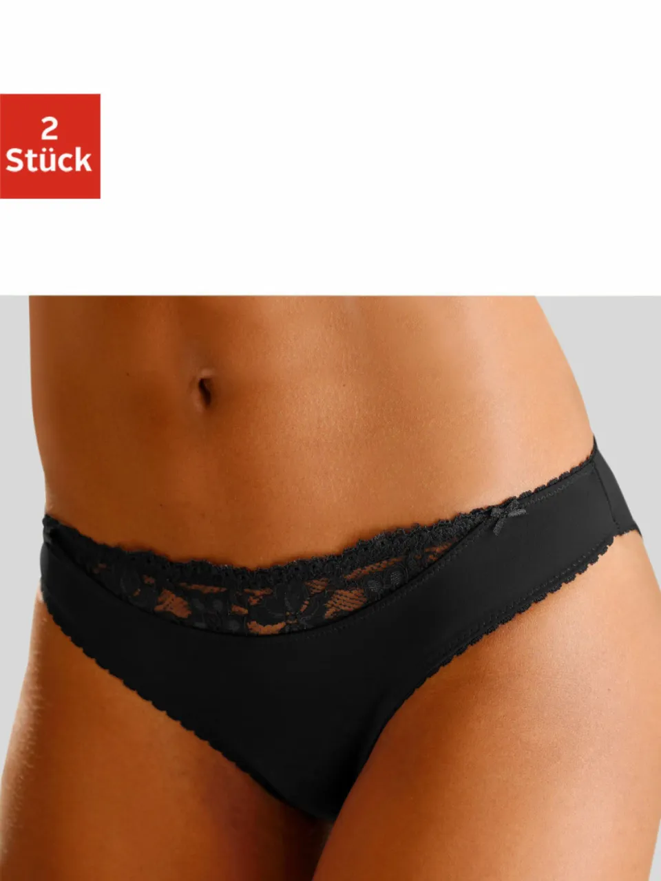 slip set van 2 zwart 2x zwart