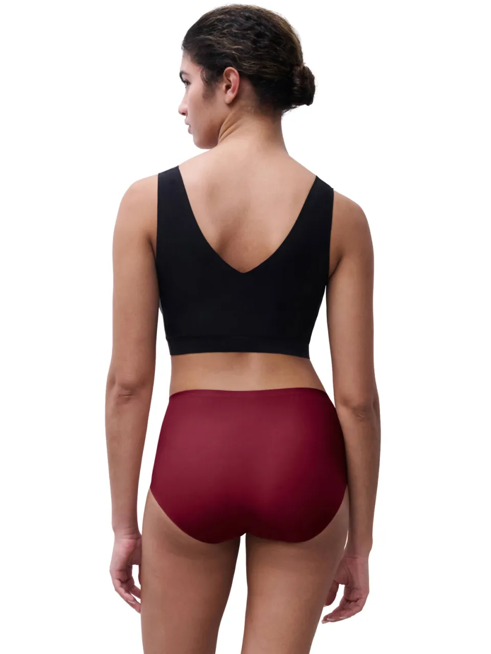 Chantelle Soft Stretch seamless maxislip donkerrood, foto 4
