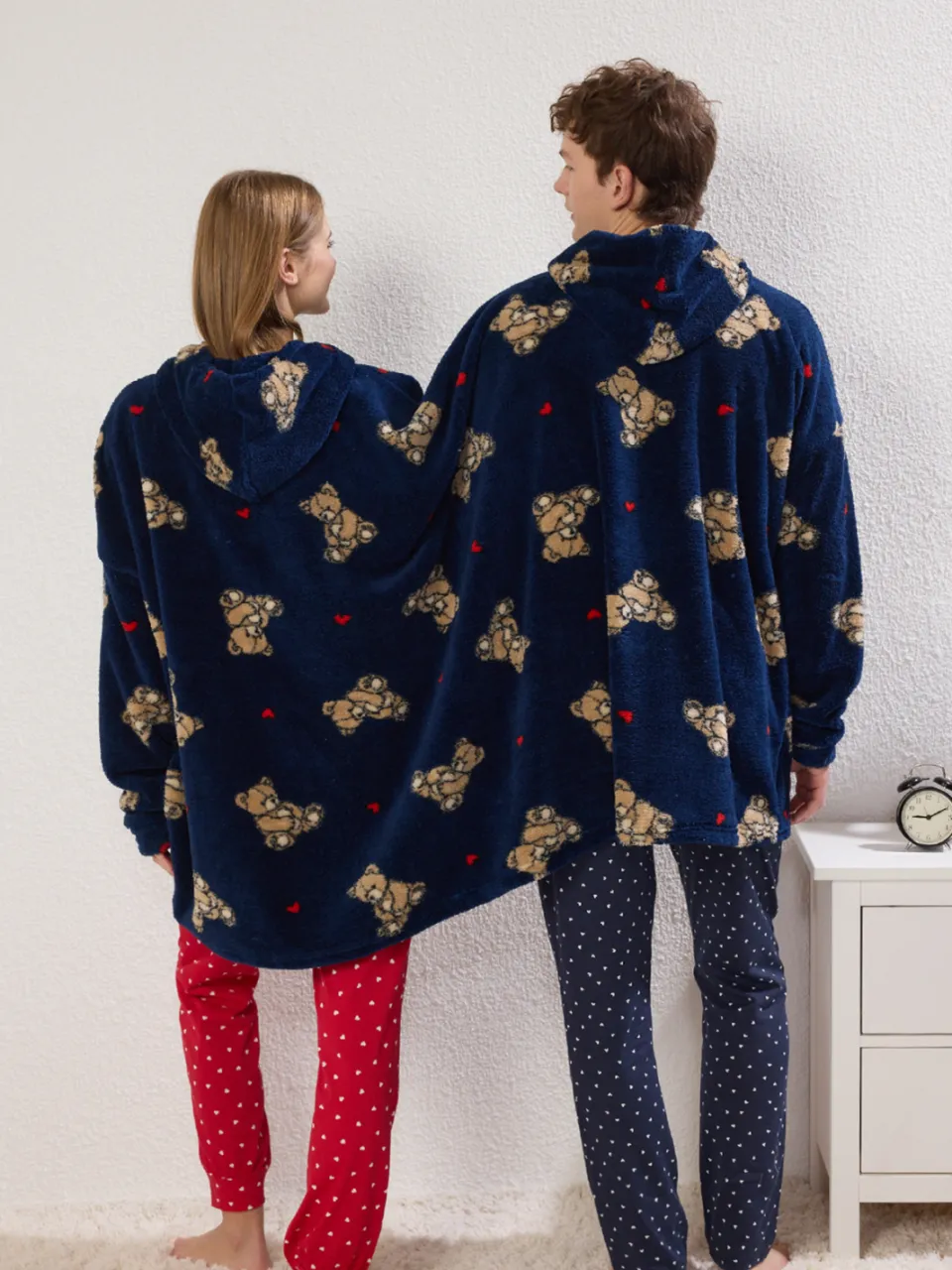 Trendyol TRENDYOLMİLLA Unisex Donkerblauw Grafisch Ochtendjassen marineblauw/blauw, foto 2