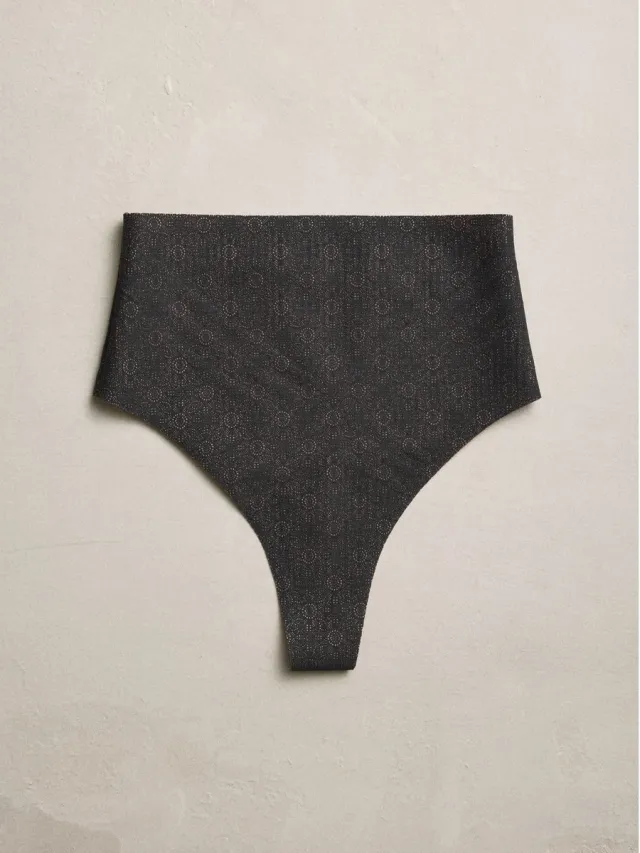 Next Dames - N. Premium vormgevende string met hoge taille - Zwart Black