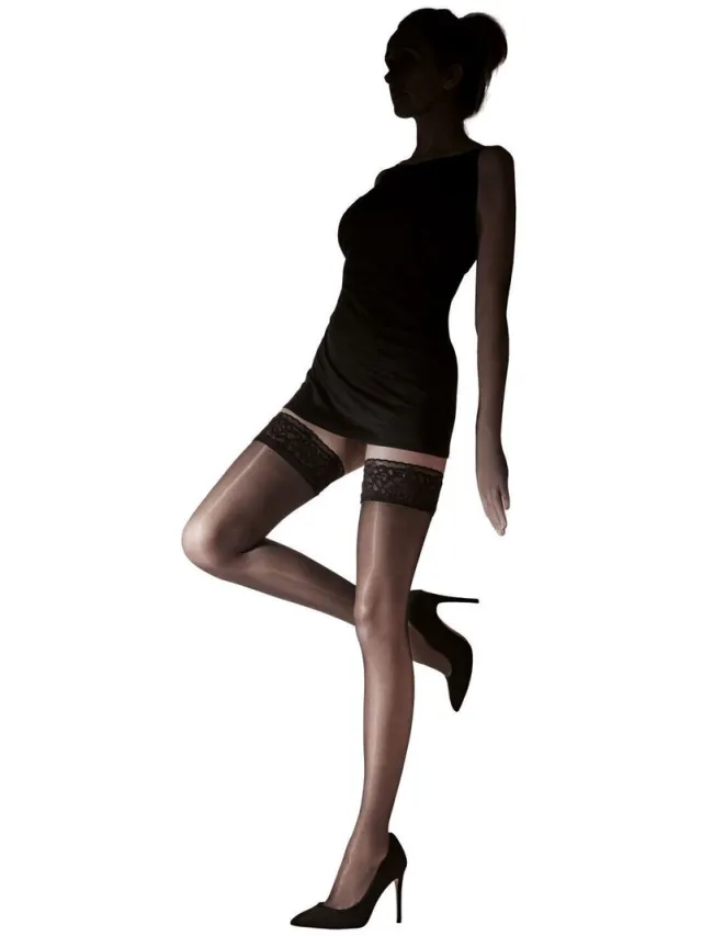Pretty Polly Hold Up - Flirty - Hold Up Kousen - One Size - Zwart