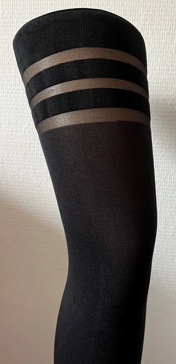 Aristoc Hold Ups - Soft - Leg Luxury - Microfibre - Hold Up Kousen - Modern boord - 80 Den. - Zwart