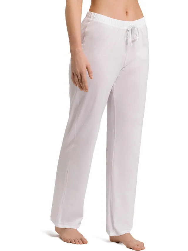 Hanro Dames Pyjamabroek Cotton Deluxe wit
