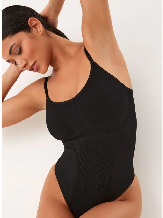 Next Dames - Body met krachtige buikcorrectie - Zwart Black