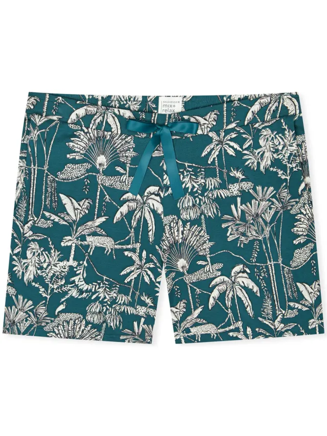 Schiesser Vrouwen Pyjama broek Mix Relax groen, foto 2