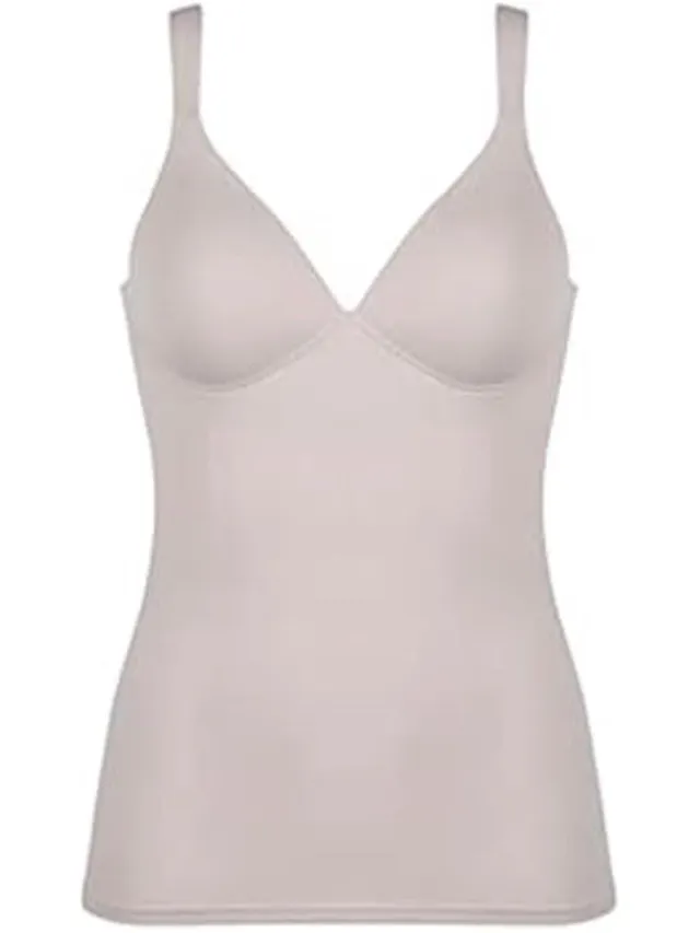 Naturana hemd met padded BH zonder beugels maat 75B beige
