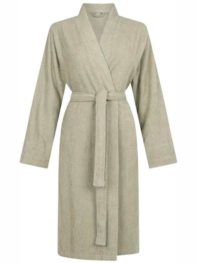 Linolux Saga Unisex badstof badjas - Groen