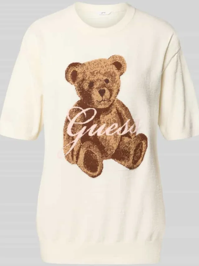 Guess Pyjamabovenstuk met motiefprint Offwhite