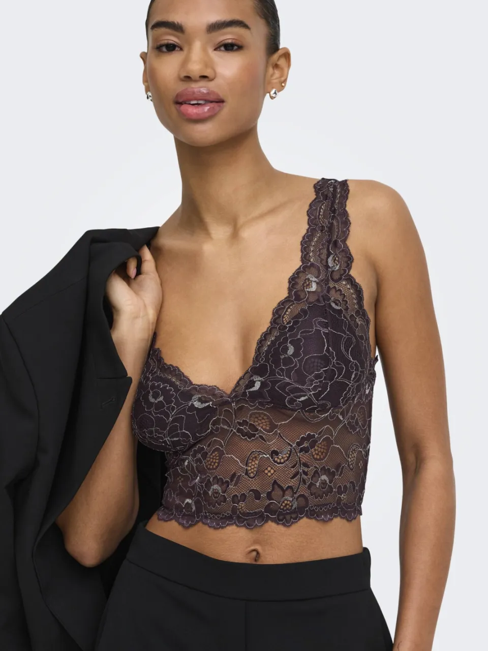 Only Chloe bralette donkerpaars, foto 6