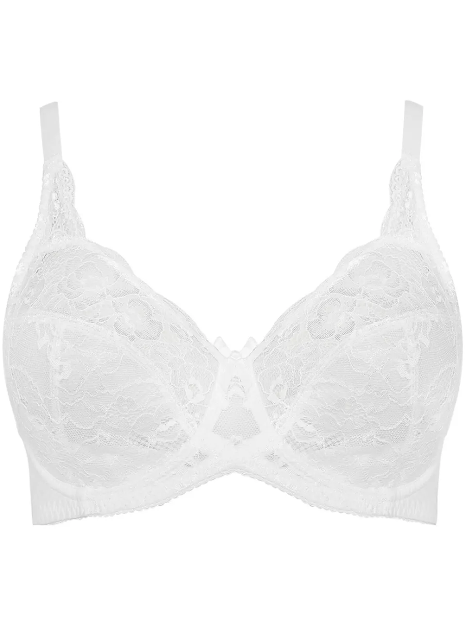 Yours Kanten Stretch Bh Met Beugel In Wit Bestsellersize, foto 2