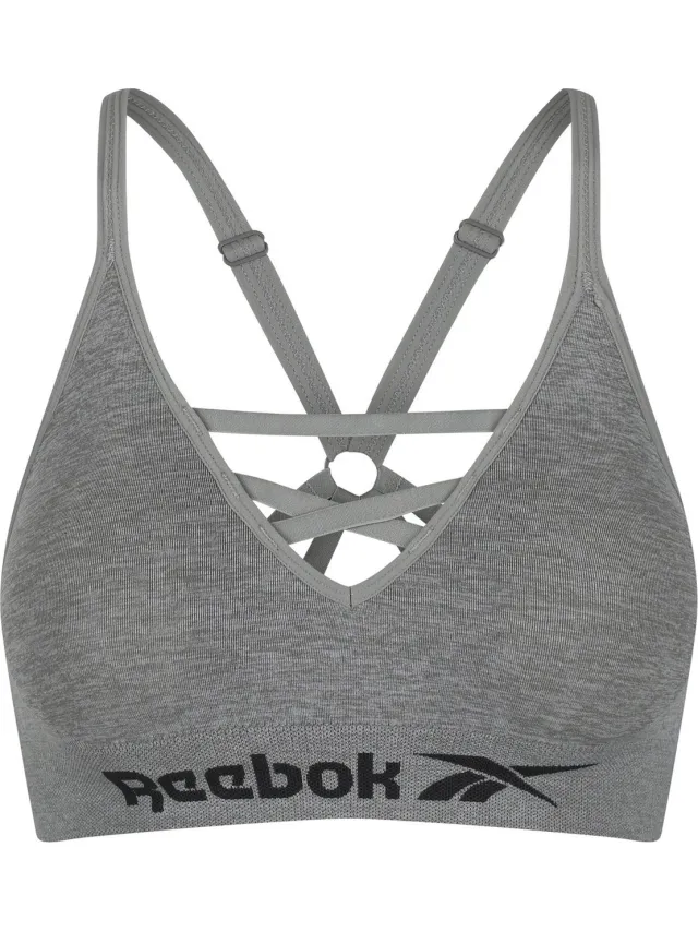 Reebok Naadloze Sport Bh Bustier Grijze mergel