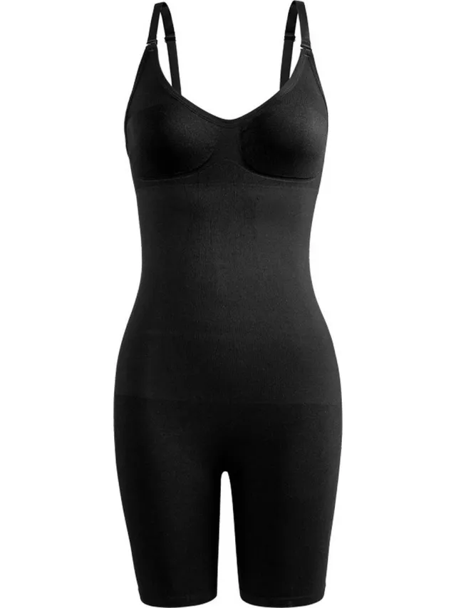 WiseGoods Luxe Naadloze Bodysuit Dames - Body Suit - Lingerie - Ondergoed - Onderbroek - Onderbroeken - Dameskleding - Zwart