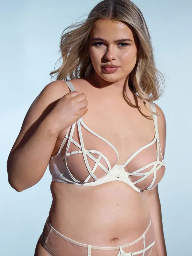 Playful Promises Witte Ramona Illusion Strap Beugelbeha, foto 5