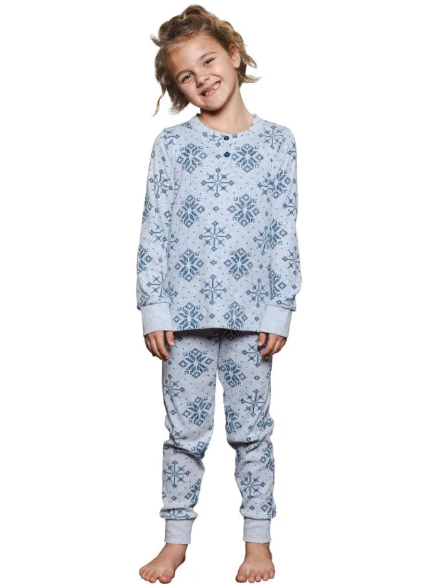Rebelle MyRebelle - Snowy Sparkles - Pyjama - Bio-Katoen/Polyester Blauw