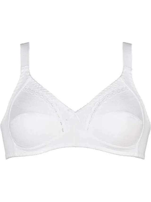 Naturana 100% katoenen soft BH zonder beugels 80E wit