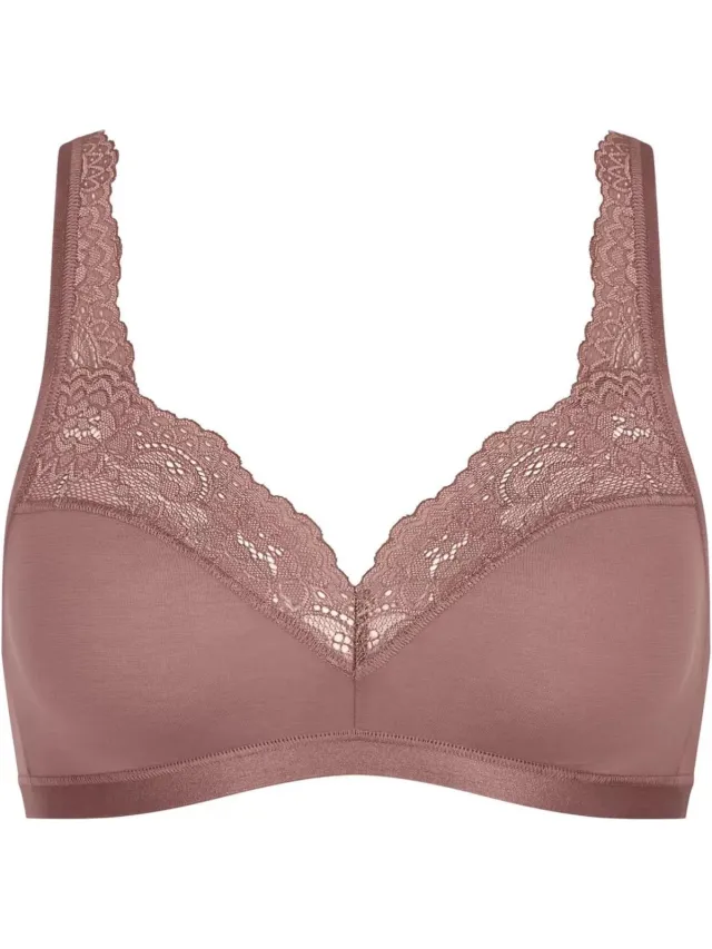 Sloggi Romance Soft Bra BH zonder beugel - Zonder vulling en niet voorgevormde kanten Bh - Zwart - Wit