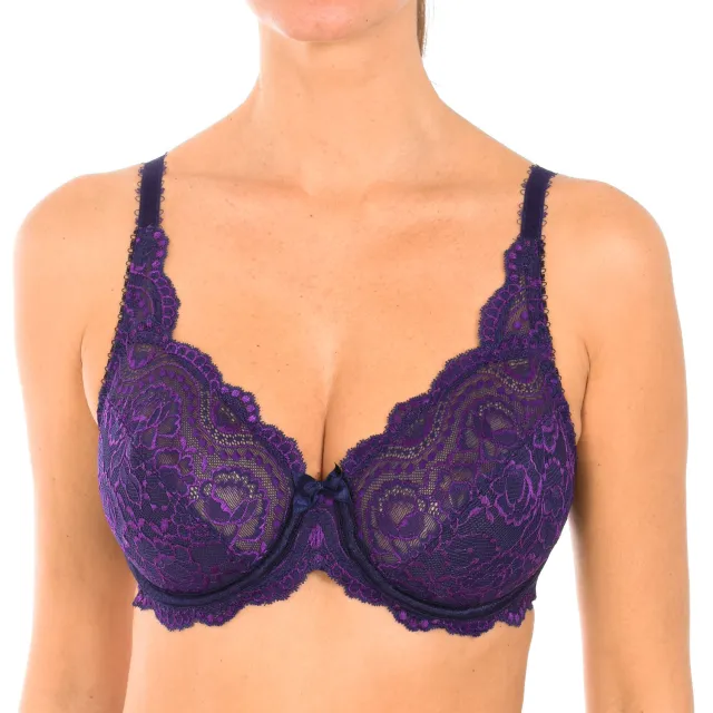 Playtex Damesbeugelbeha 05832 zonder vulling van kant voor natuurlijke ondersteuning van de buste Blauw