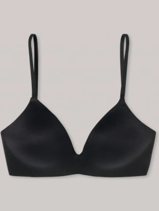 Schiesser Invisible Soft dames BH - voorgevormd zonder beugel - zwart