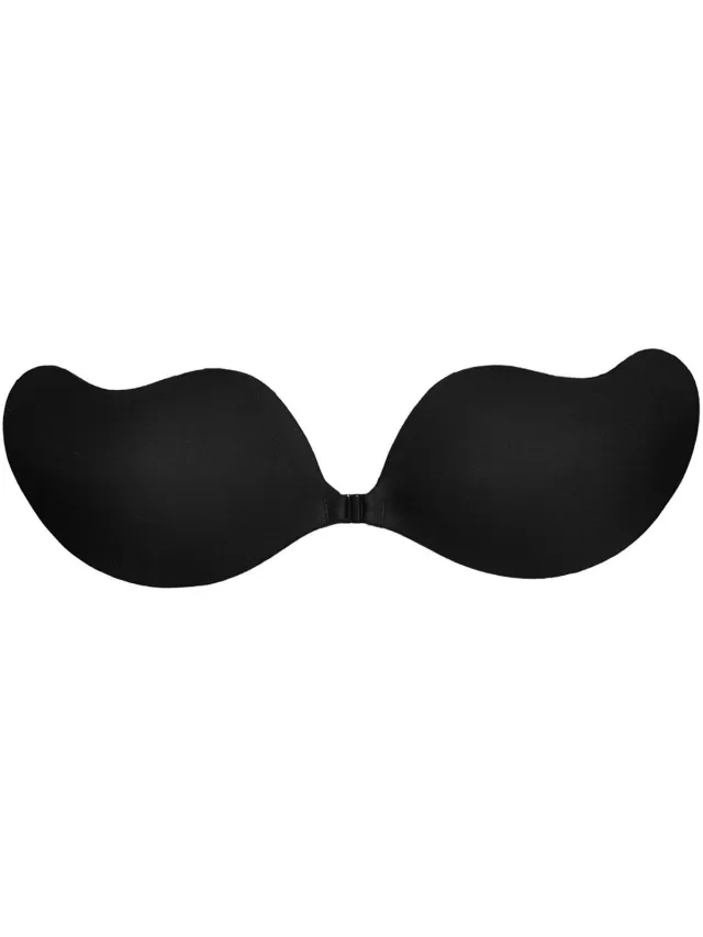 MAGIC Bodyfashion Plak BH - Plak bh push up - MAGIC Bodyfashion Angel Bra - Plak bh cup B - Zwart - Zelfklevende bh - Strapless bh - bh accessoires - BH voor open rug - BH zonder achterkant Black