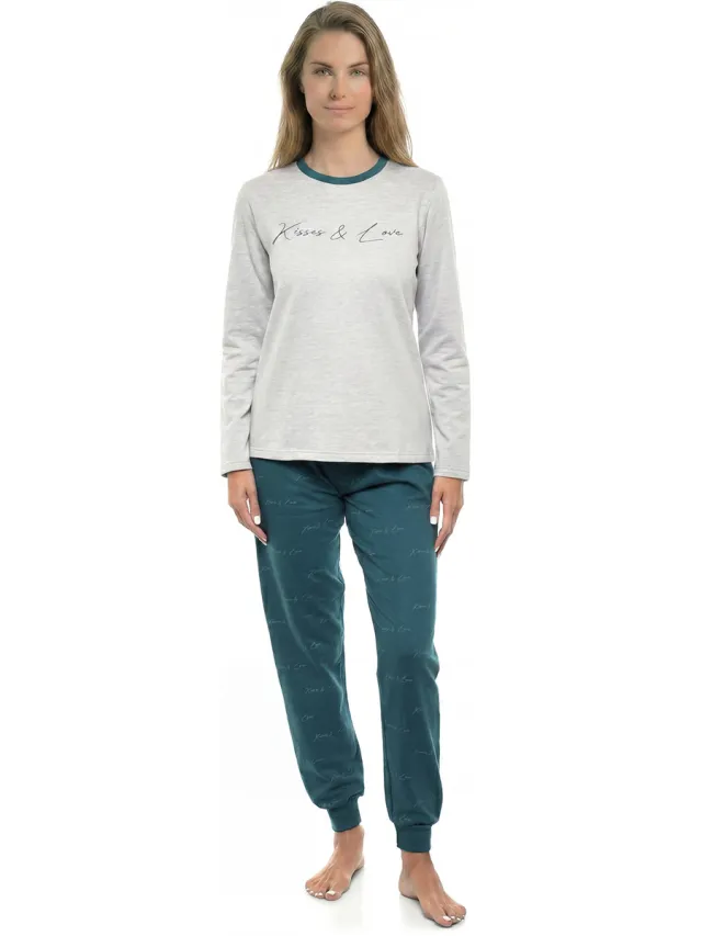 Kisses And Love KLP2 pyjamaset grijs Multicolour