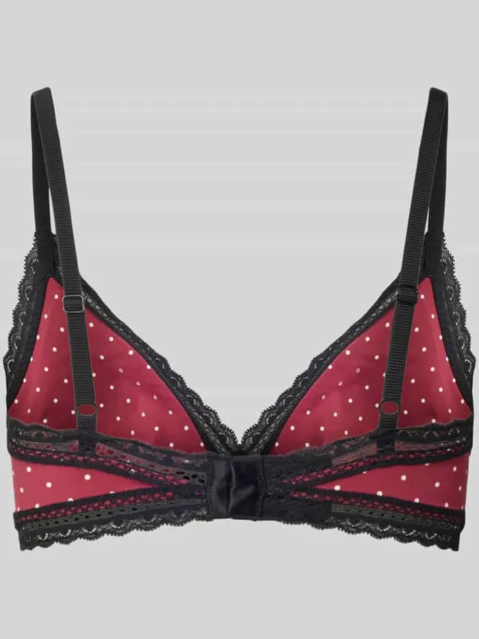 Hugo bh met kant model 'UNIQUE Triangle' bordeaux, foto 2