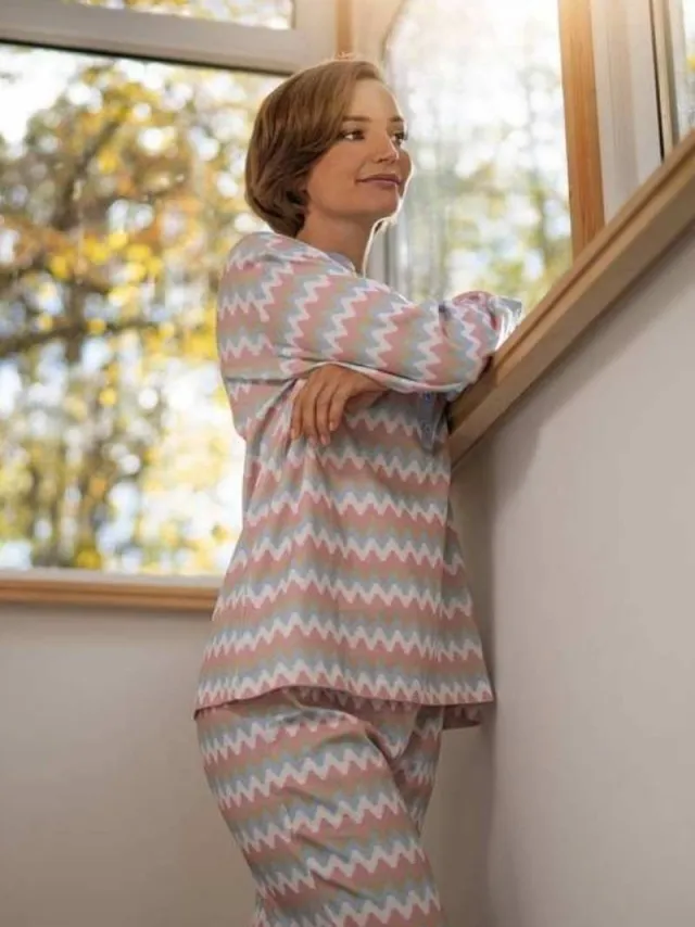 Ringella Katoenen dames pyjama fjord blauw Ringella - Blauw - Maat - 36