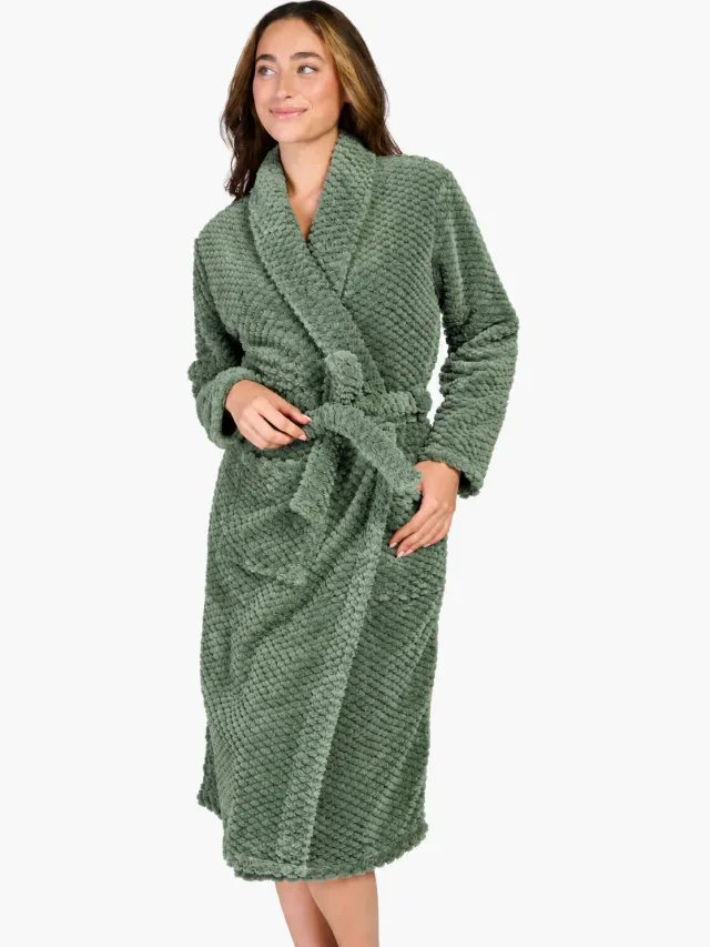 Ten Cate fleece badjas - groen