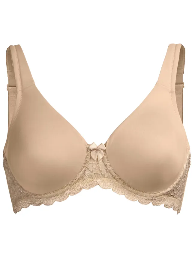 T-shirtbeha met beugel beige ivoorkleur