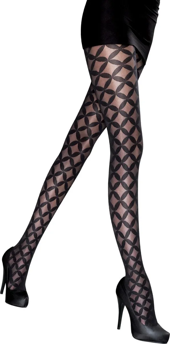 Aristoc Panty - Fashion - Retro Diamond - 36/42 - Zwart