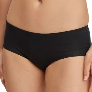 Calida Essential Cotton hipster slip zwart Zwart,Wit