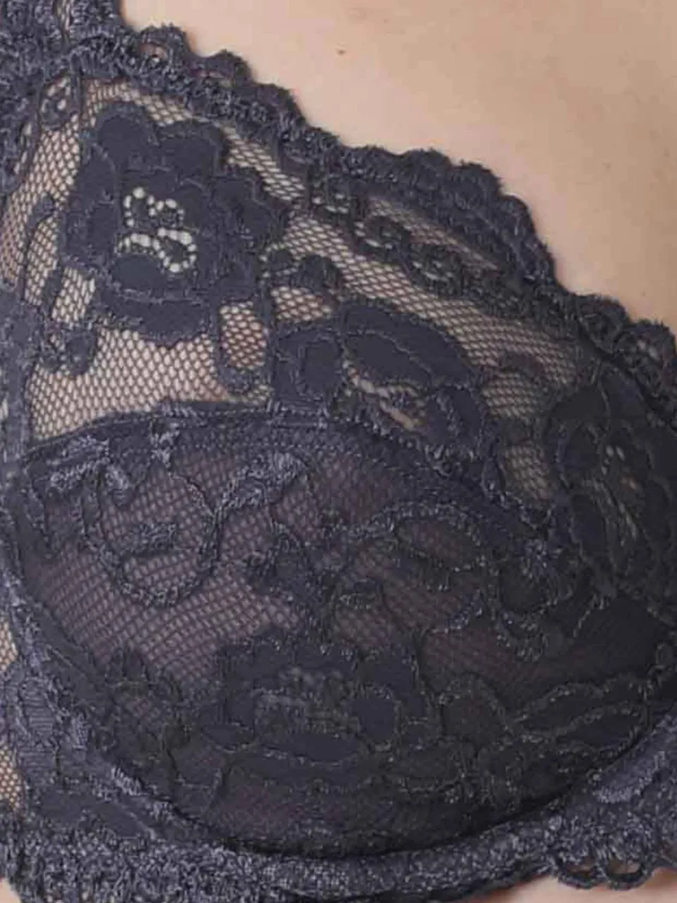 Sassa Mode Classic Lace beugel-bh donkergrijs, foto 6