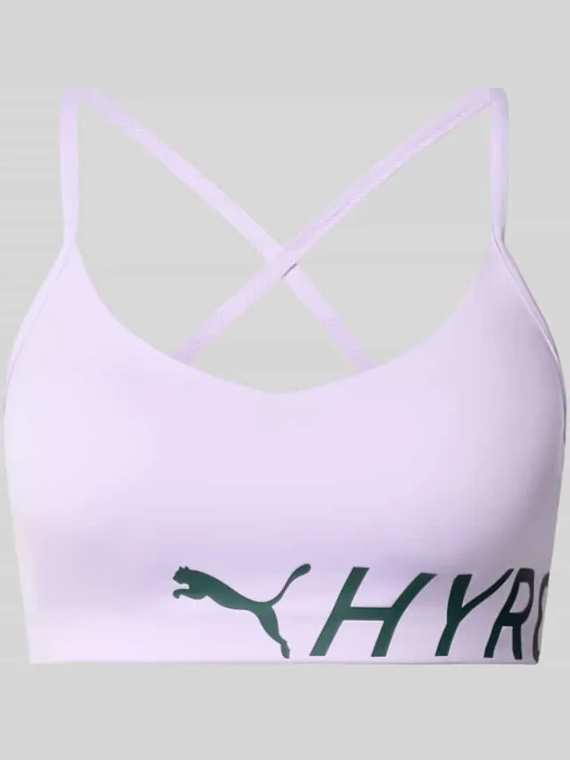 Puma Sport-bh met labelprint Lila