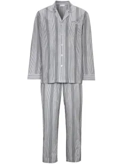 Damella Carl Long Sleeve Pyjamas Versch.kleure/Patroon,Grijs