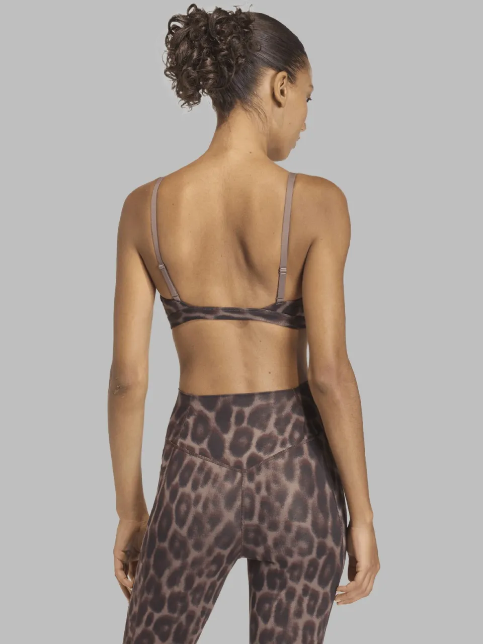 Adidas Performance Optimé sport-bh light support - panterprint bruin/zwart, foto 8
