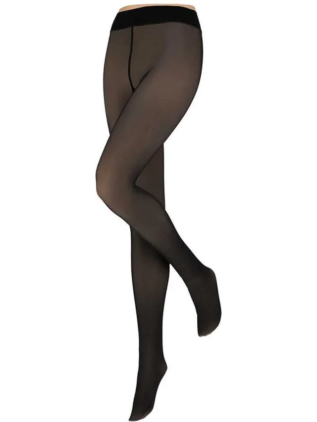 Sarlini Fleece panty - Dames - Bruin/Nude- fleece panty - gevoerde panty - thermo panty - Tiktok panty - warme panty