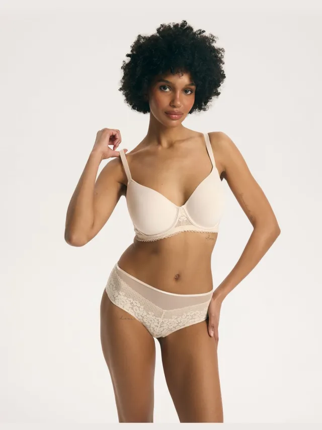 ESOTIQ Virginia - Voorgevormde beha - Beige - 80D - Ademend Spacer-cups