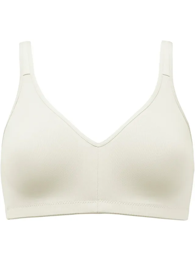 Naturana soft BH zonder beugels met elastische cups maat 90 B/C/D champagne