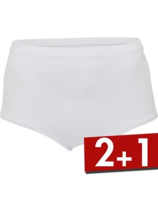 JBS of Denmark Organic Cotton maxi brief wit Zwart,Wit