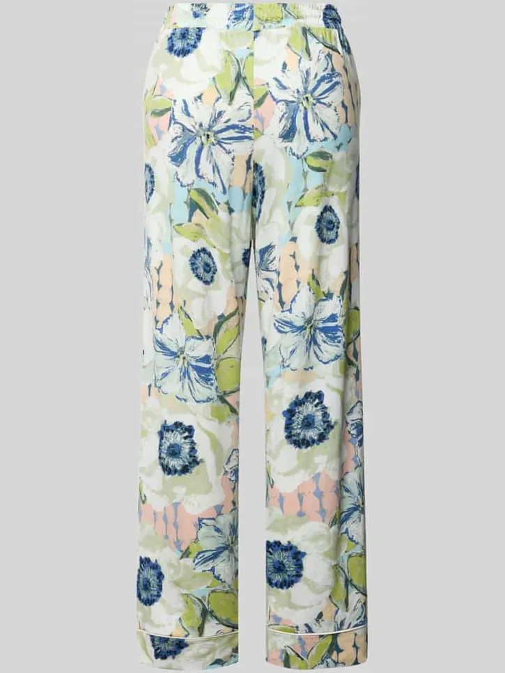 Christian Berg Woman pyjamabroek in all-over look met elastisch band Mauve
