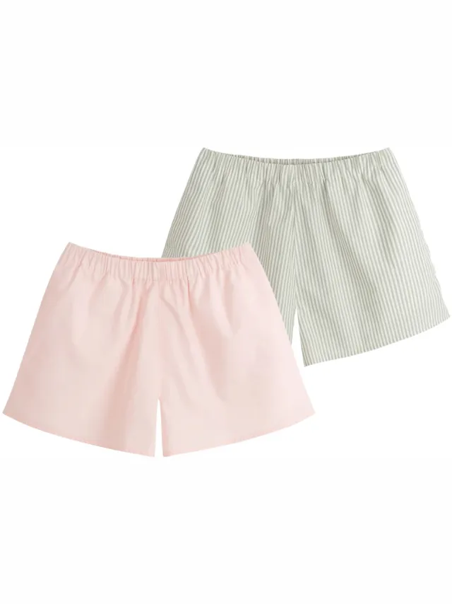 MELA dames vegan Pyjamashort Vanika 2 Pack Multicolor meerkleurig