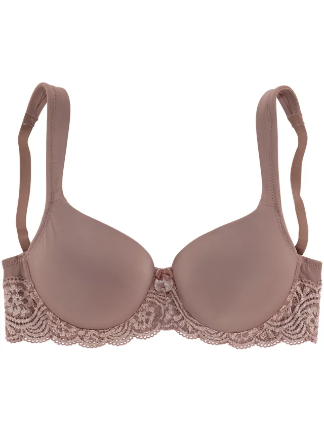 beha met cups wit mauve