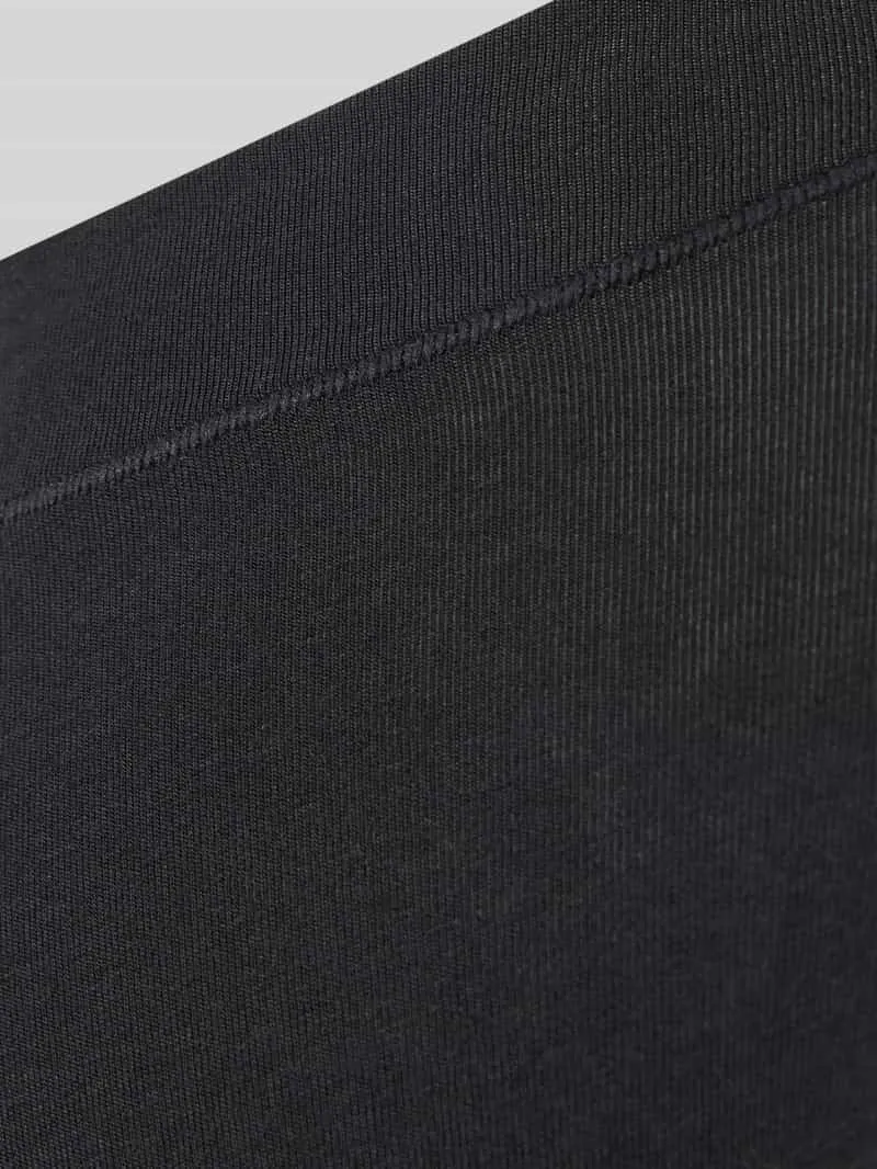 Schiesser Slim fit slip van katoenmix model 'Retro' zwart, foto 3