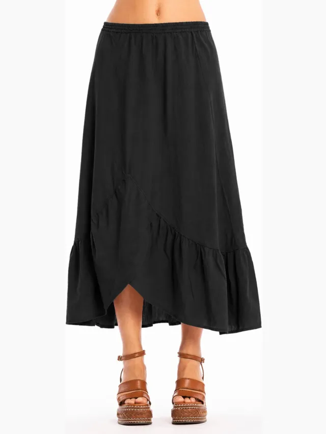 RAVENS VIEW IBIZA dames vegan Rok Goa Zwart