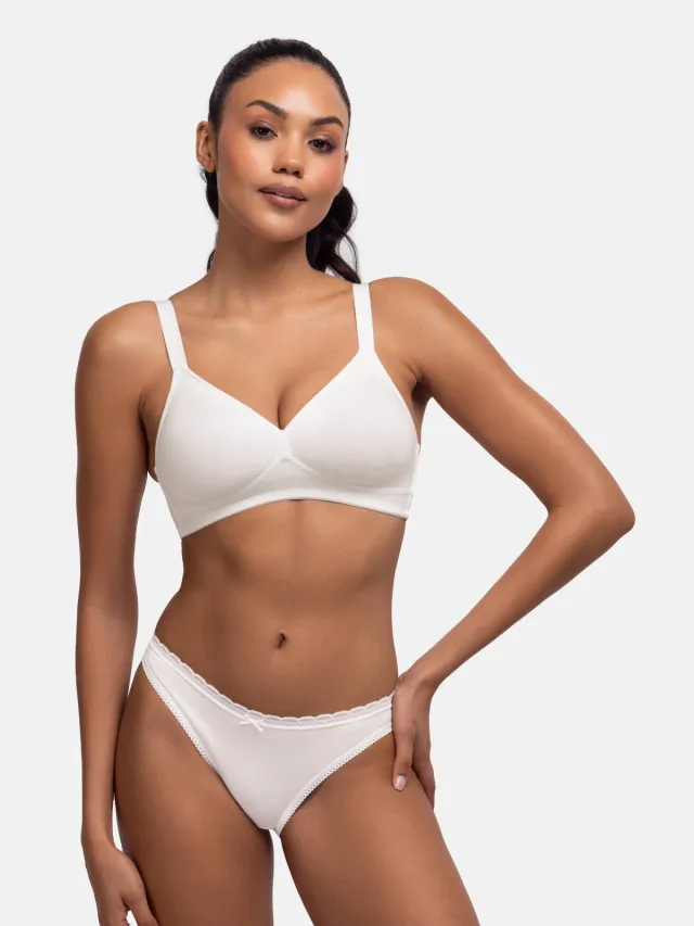 Dorina Naomi slip set van 3 ecru Ecru/beige/zwart