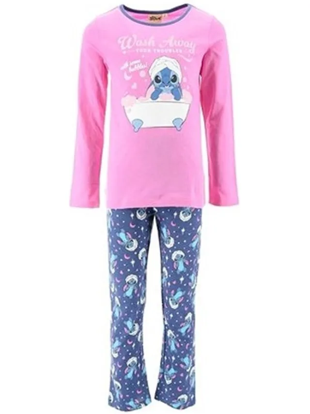 Disney Stitch Jersey Pyjama-set Roze