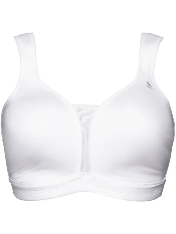 Odlo Sportbeha padded high e-cup Wit